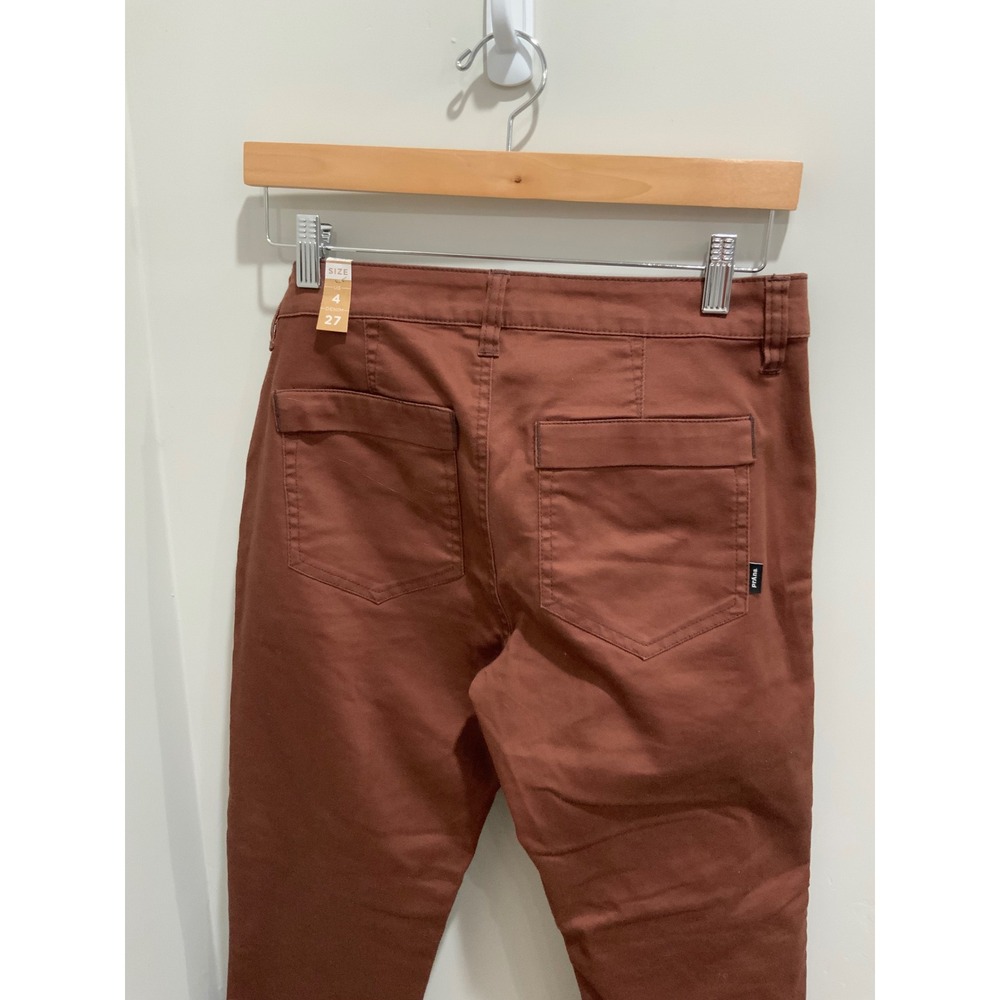Prana Kayla Crop Chino Pants Womens 4 Manzanita Red‎ Stretch Cotton Casual - Picture 5 of 6